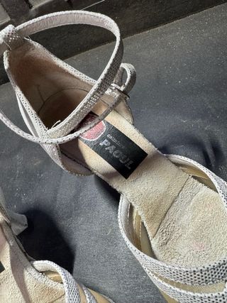 Scarpe Paoul Tg 38 Argento/Bianco