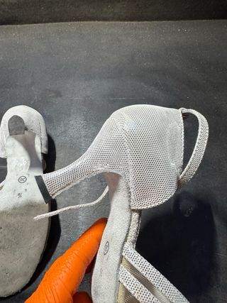 Scarpe Paoul Tg 38 Argento/Bianco