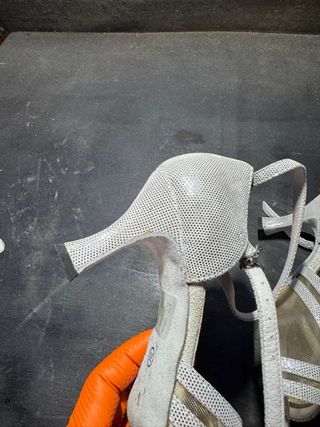 Scarpe Paoul Tg 38 Argento/Bianco