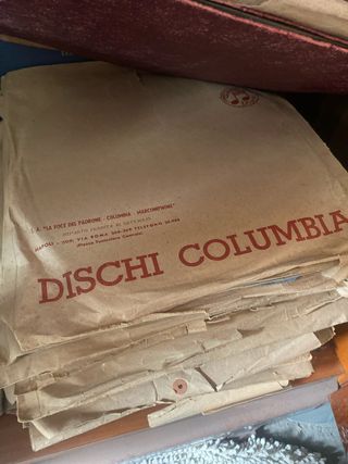 Dischi Columbia antichi in bachelite per grammofan