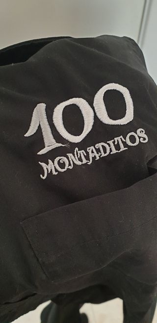 Polo y Camisa 100 Montaditos Oficial Negro