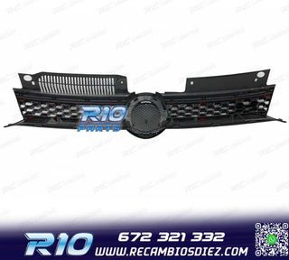 PARRILLA VOLKSWAGEN VW GOLF 6 08-12 NEGRO MOLDURA ROJA GTI