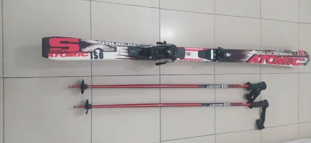 Esquís Atomic T50 con bastones