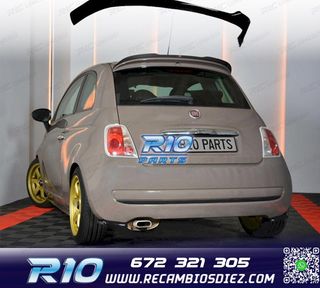 ALERON SPOILER FIAT 500 07-15 NEGRO BRILLO