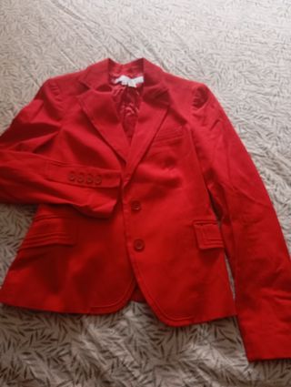 Chaqueta Zara Roja Mujer Talla M