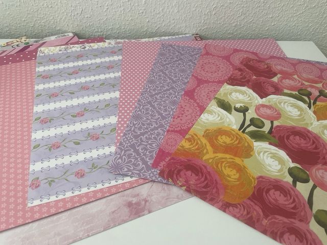 15 Papeles variados Scrapbooking manualidades