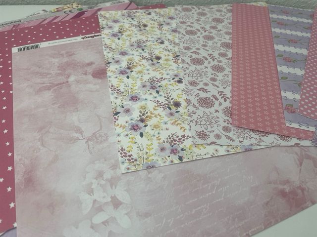 15 Papeles variados Scrapbooking manualidades