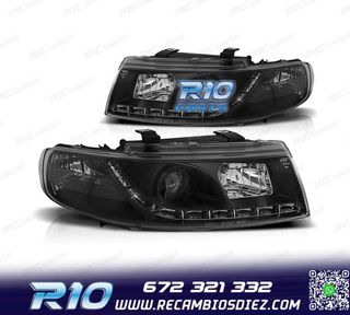FAROS SEAT LEON 1M LUZ DIURNA FONDO NEGRO 99-05