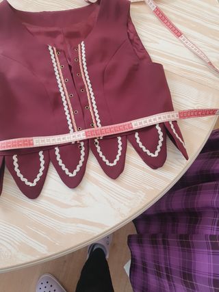 Corpiño y faldriquera traje regional