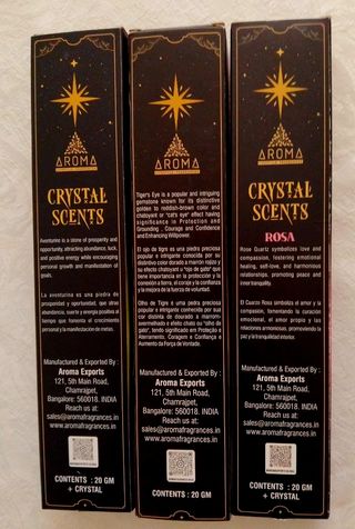 Inciensos Crystal  -aromaterapia - nuevos  