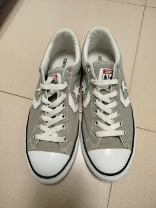 Converse Talla 38 Gris/Blanco