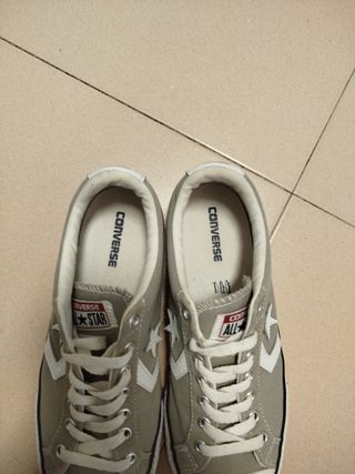 Converse Talla 38 Gris/Blanco