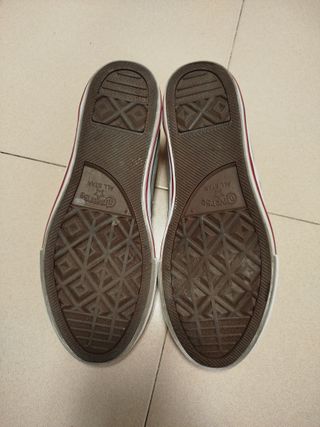Converse Talla 38 Gris/Blanco