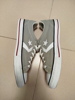 Converse Talla 38 Gris/Blanco