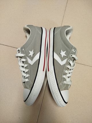 Converse Talla 38 Gris/Blanco