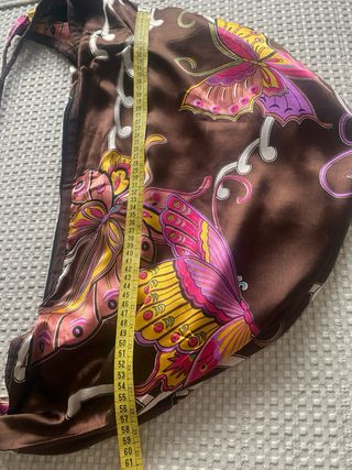 Bolso de tela con estampado de mariposas