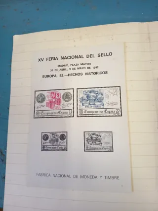 XV Feria Nacional del Sello 1982, acepto ofertas.