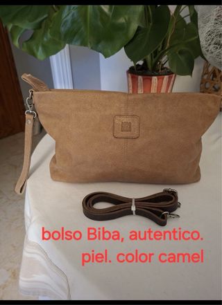 Bolso de piel marrón