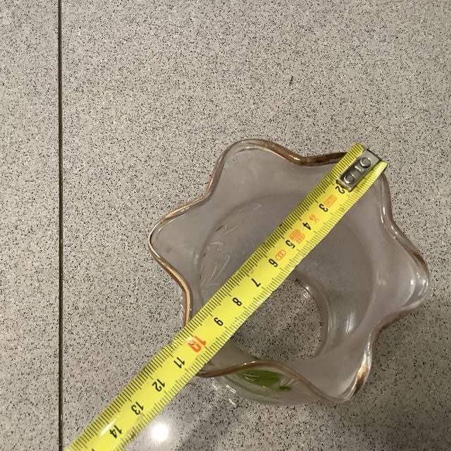 Juego de 2 jarrones decorativos y 1 Tulipa Cristal