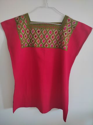 Blusa Huipil Mexicana Bordada