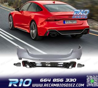 PARAGOLPES TRASERO AUDI A7 18- LOOK RS PDC
