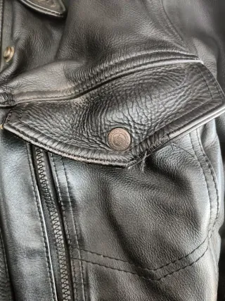 Chaqueta de Piel Negra para Hombre