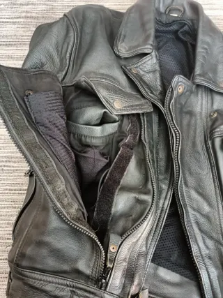 Chaqueta de Piel Negra para Hombre