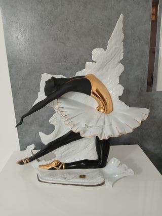 Statua ballerina Carpiè ceramica 52cm