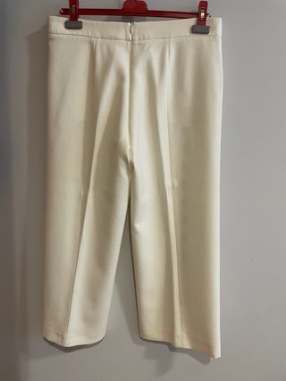 Pantalón Alba Conde Mujer Blanco Talla L