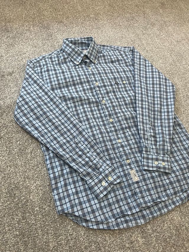 Camisa Thomas Burberry cuadros azul talla L