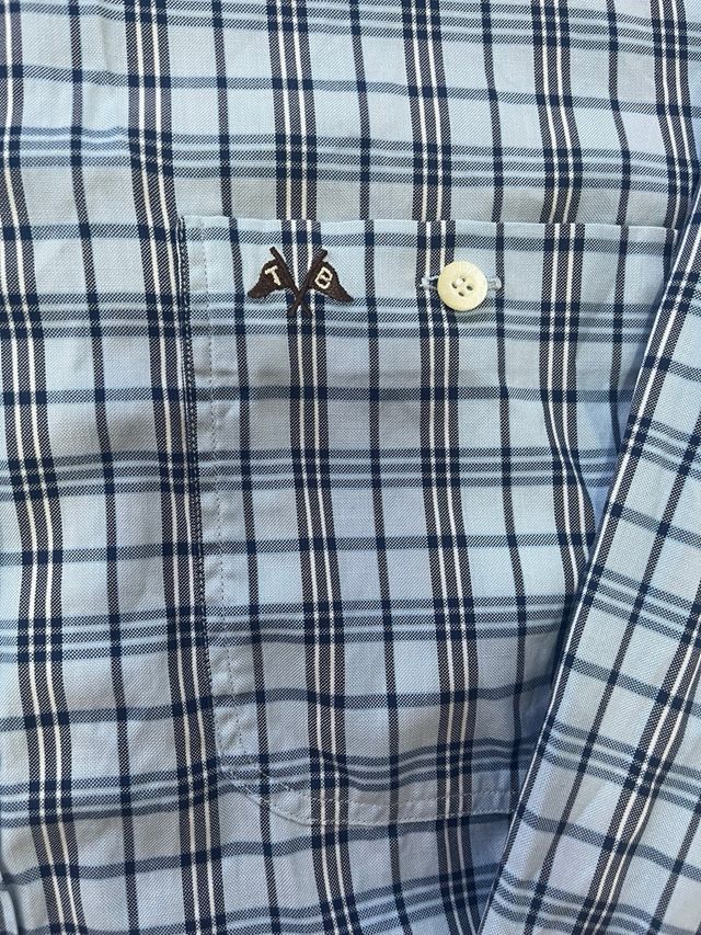 Camisa Thomas Burberry cuadros azul talla L