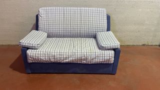 Sofá Cama 2 Plazas Azul