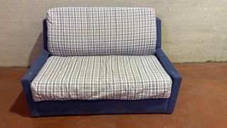 Sofá Cama 2 Plazas Azul
