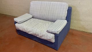 Sofá Cama 2 Plazas Azul