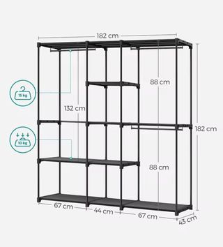 Armario Vestidor NUEVO perchero ropa Estantes