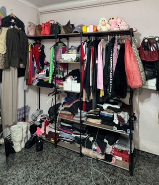 Armario Vestidor NUEVO perchero ropa Estantes