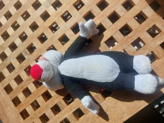3 peluche: leone, aquila, gatto silvestro