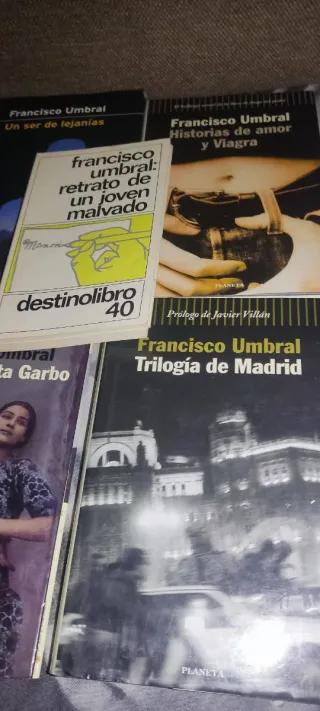 Lote 6 libros Francisco Umbral