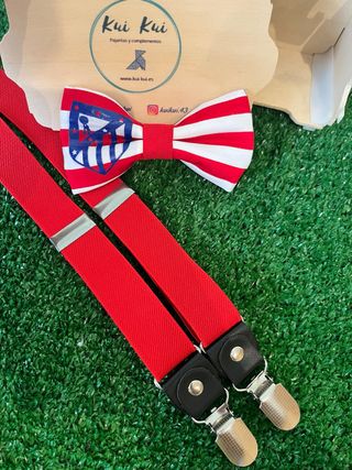 Pack Atlético de Madrid Tirantes y Pajarita