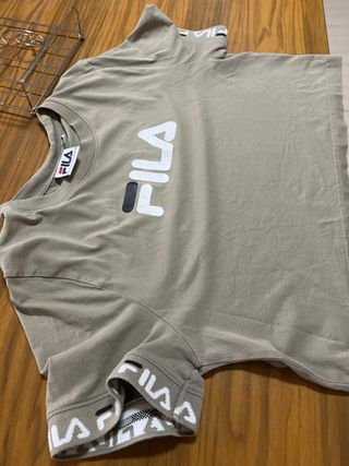 Camiseta Fila Beige Mujer
