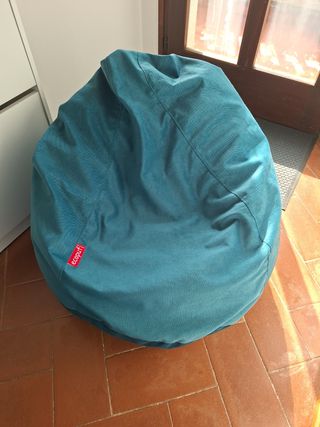 Pouf grande color petrolio