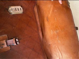 Maletín antiguo cuero negocios