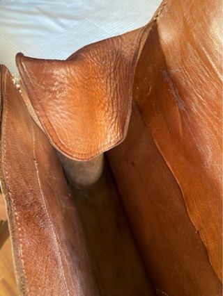 Maletín antiguo cuero negocios