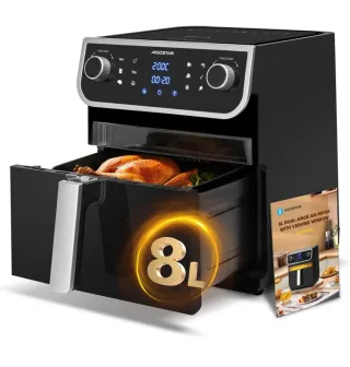 Freidora Aire Aigostar 8L con Ventana
