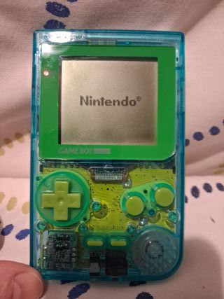 Nintendo Game Boy Pocket Azul/Verde
Transparente 