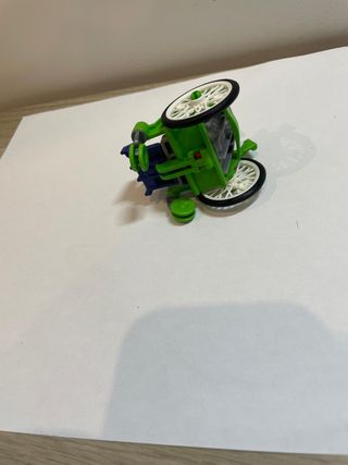 Silla de ruedas Playmobil verde y azul