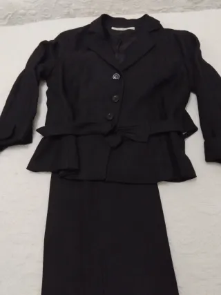 Traje Chaqueta Zara Negro