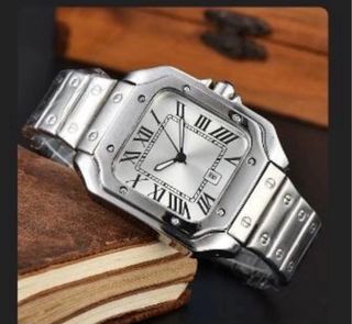 Reloj Cartier Esfera Azul Acero Inoxidable