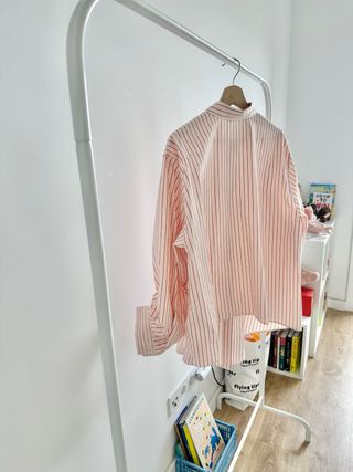 Camisa rayas rosa y roja Zara / pink stripe shirt