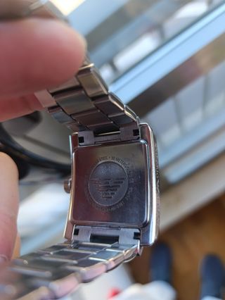 Reloj Emporio Armani Negro y Plateado